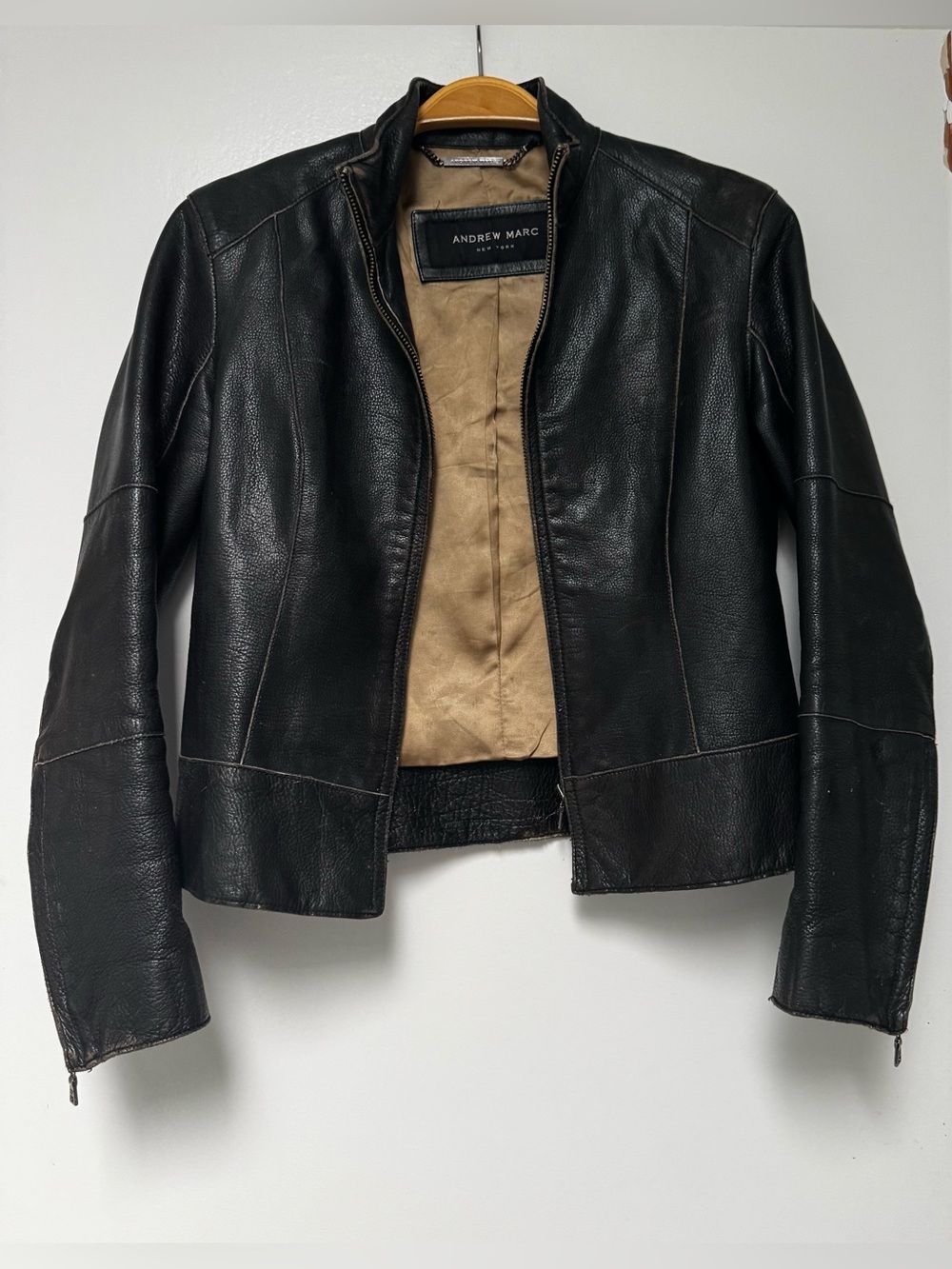 Andrew Marc Leather Moto Jacket
Sz S